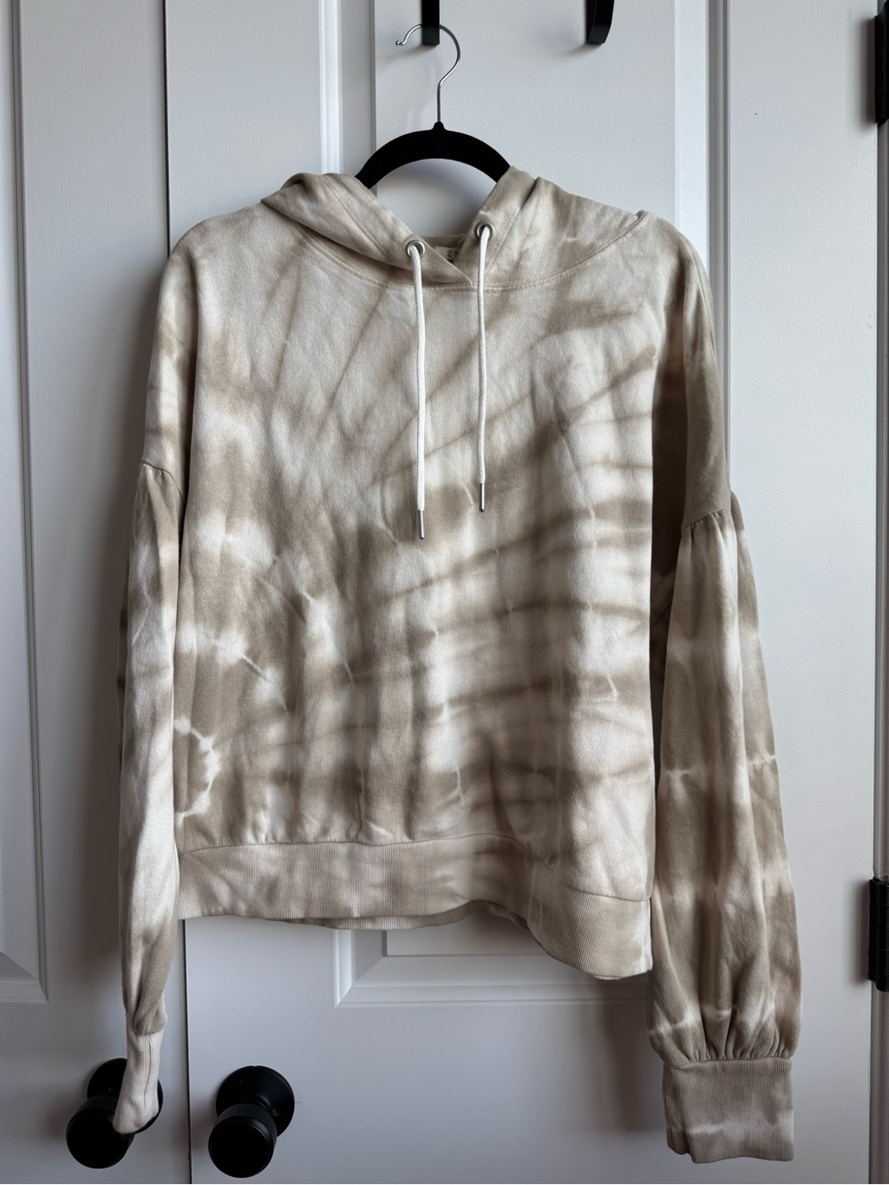 NWT Z Supply Taupe Eva Spiral Tie Dye Hoodie XL